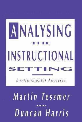 Martin Tessmer, Duncan Harris - Analysing the Instructional Setting, Häftad