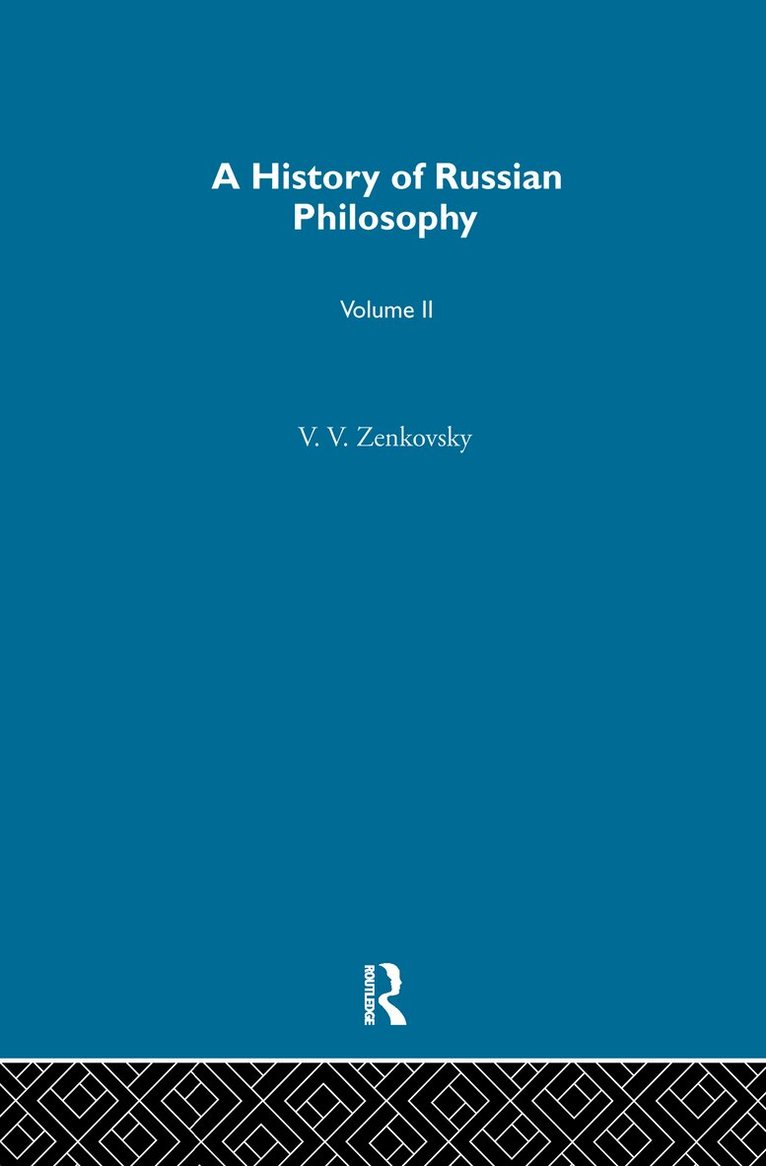 V.V. Zenkovsky - History Russian Philosophy V2, Häftad