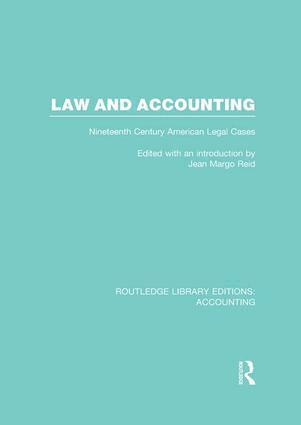 Jean Reid - Law and Accounting (RLE Accounting), Häftad