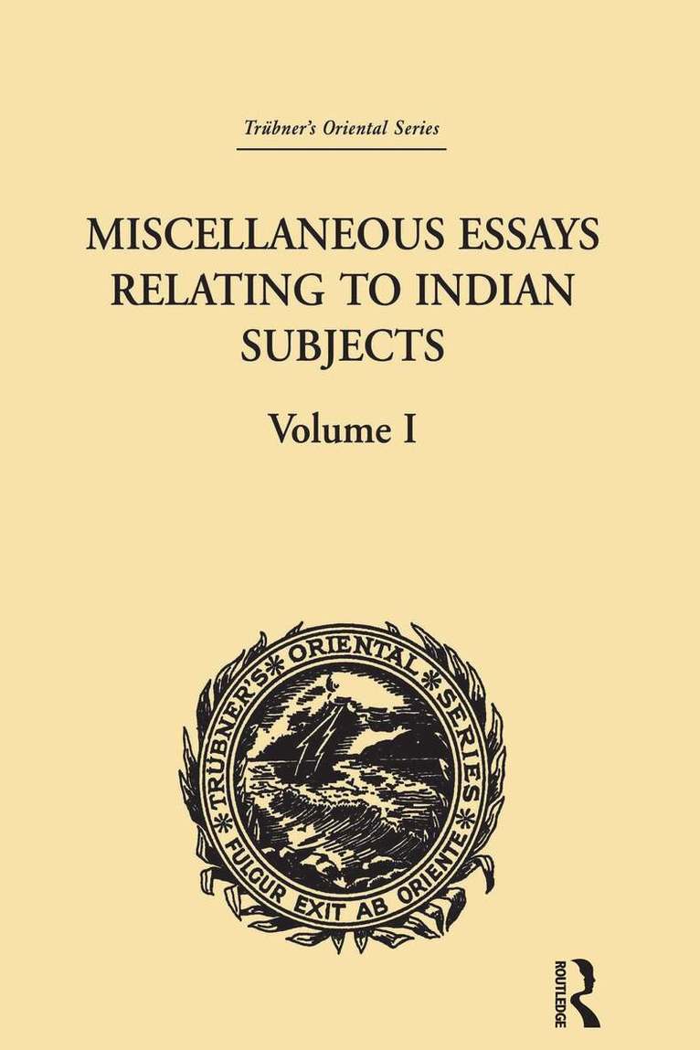 Brian Houghton Hodgson - Miscellaneous Essays Relating to Indian Subjects, Häftad. Tillgänglighet: Lägg i varukorg