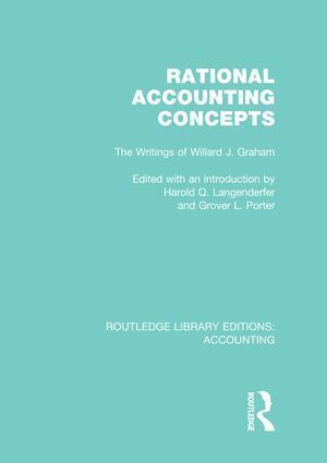 Harold Langenderfer, Grover Porter - Rational Accounting Concepts (RLE Accounting), Häftad