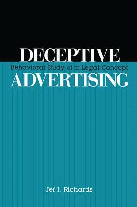 Jef Richards - Deceptive Advertising, Häftad. Tillgänglighet: Lägg i varukorg