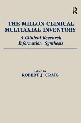 Robert J. Craig - Millon Clinical Multiaxial Inventory, Häftad. Tillgänglighet: Lägg i varukorg