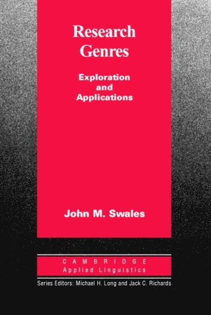 John M. Swales - Research Genres, E-bok