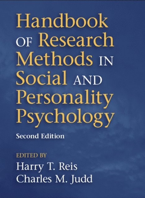 Charles M. Judd, Harry T. Reis - Handbook of Research Methods in Social and Personality Psychology, E-bok