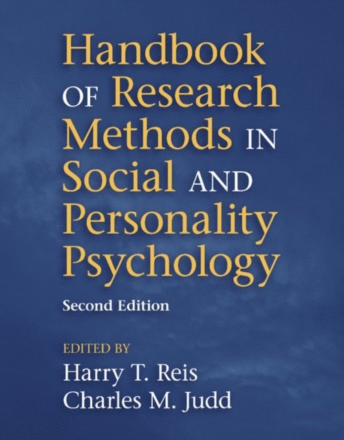 Charles M. Judd, Harry T. Reis - Handbook of Research Methods in Social and Personality Psychology, E-bok