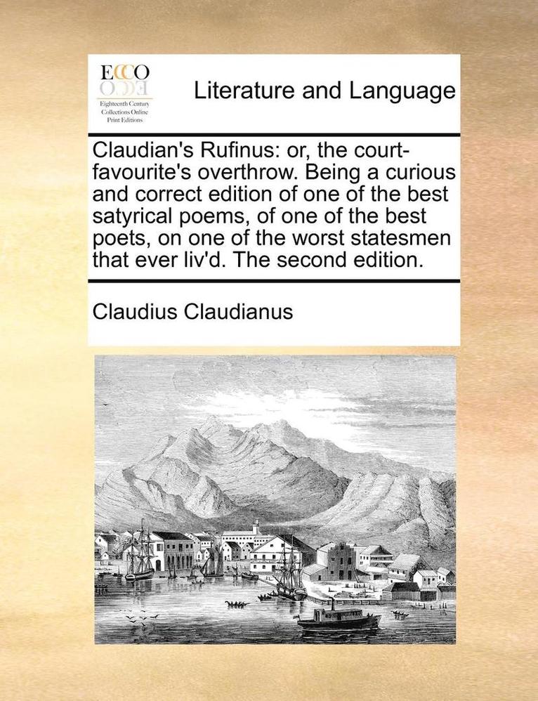 Claudius Claudianus - Claudian's Rufinus, Häftad