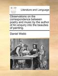 Observations on the Correspondence Between Poetry and Music by the Author of an Enquiry Into the Beauties of Painting.