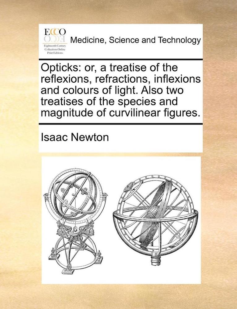 Isaac Newton - Opticks, Häftad