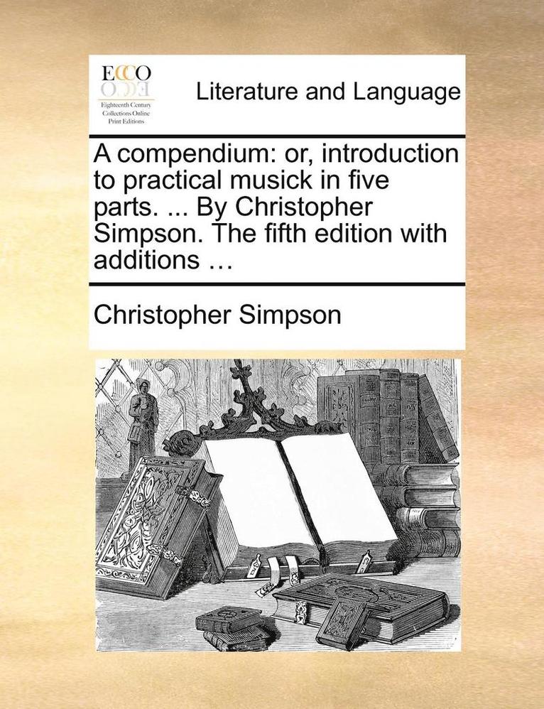 Christopher Simpson - compendium, Häftad