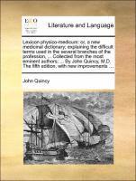 John Quincy - Lexicon physico-medicum, Häftad. Tillgänglighet: Lägg i varukorg