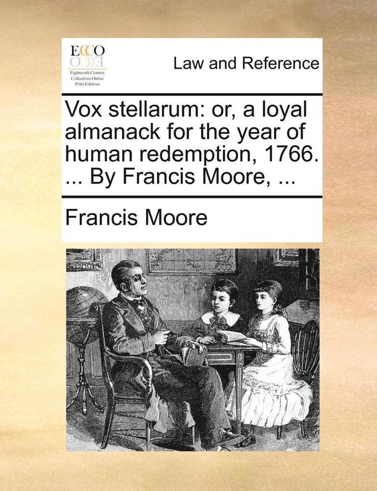 Francis Moore - Vox Stellarum, Häftad