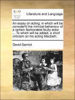Essay on Acting