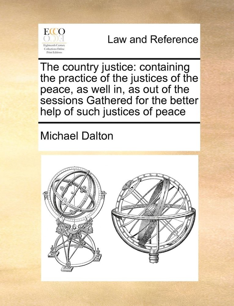 Michael Dalton - country justice, Häftad. Tillgänglighet: Lägg i varukorg