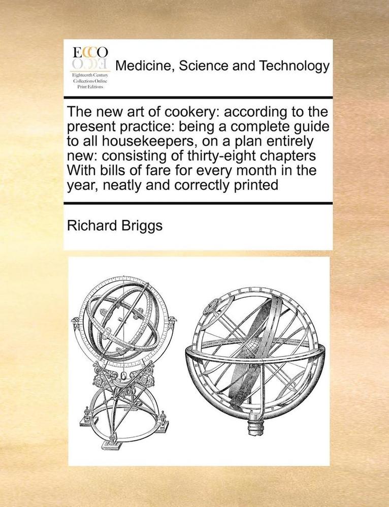 Richard Briggs - New Art of Cookery, Häftad