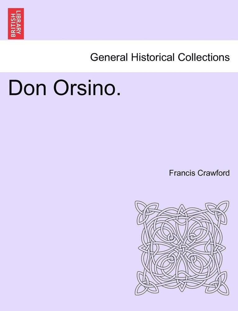 Francis Crawford - Don Orsino., Häftad