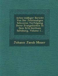 Acten-Massiger Bericht Von Der Jetztmaligen Schweren Verfolgung Derer Evangelischen in Dem Ertz-Bisthum Saltzburg, Volume 1...