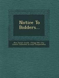 Notice to Bidders...
