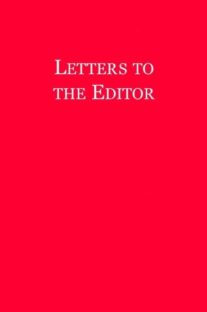 John Winthrop - Letters to the Editor, E-bok