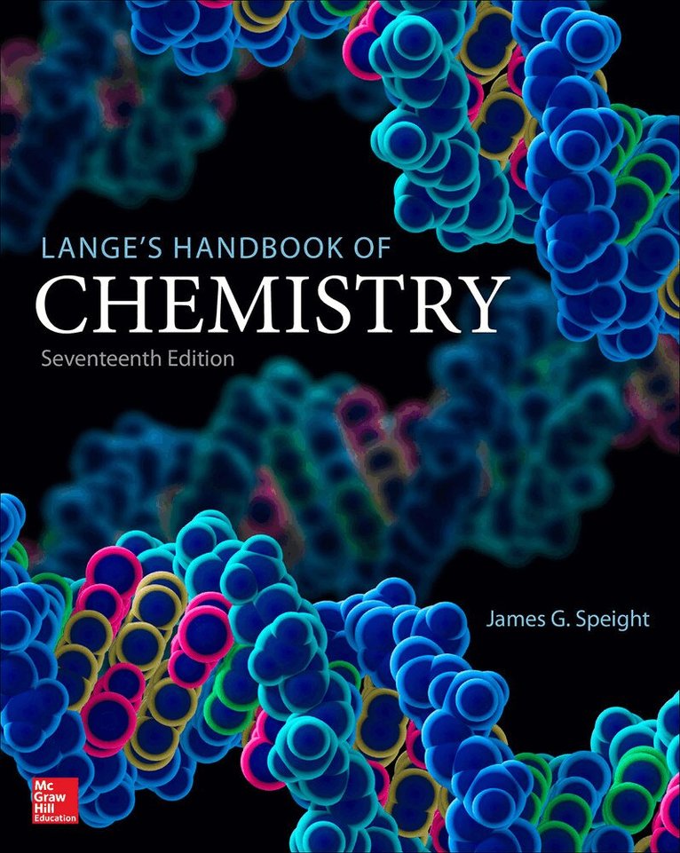 James Speight - Lange's Handbook of Chemistry, Seventeenth Edition, Inbunden. Tillgänglighet: Lägg i varukorg