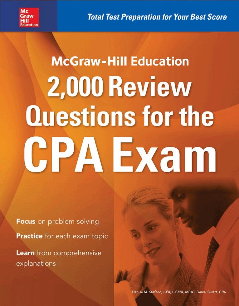 Denise Stefano, Darrel Surett - McGraw-Hill Education 2,000 Review Questions for the CPA Exam, Häftad. Tillgänglighet: Lägg i varukorg