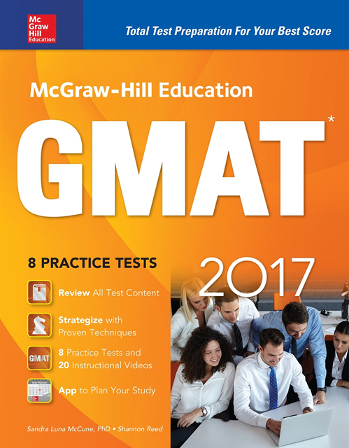 Shannon Reed, Sandra Luna McCune - McGraw-Hill Education GMAT 2017, E-bok