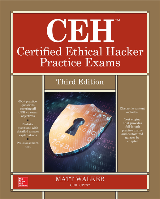 Matt Walker - CEH Certified Ethical Hacker Practice Exams, Third Edition, E-bok. Tillgänglighet: Lägg i varukorg