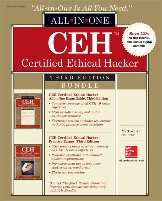 Matt Walker - CEH Certified Ethical Hacker Bundle, Third Edition, E-bok. Tillgänglighet: Lägg i varukorg