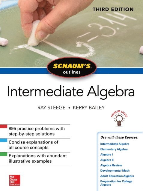 Kerry Bailey, Ray Steege - Schaum's Outline of Intermediate Algebra, Third Edition, E-bok. Tillgänglighet: Lägg i varukorg