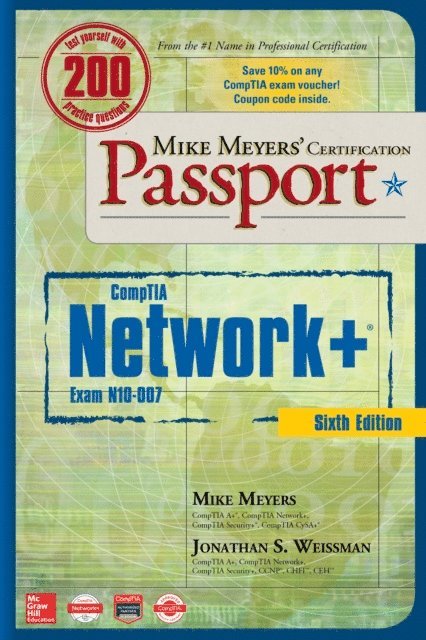Jonathan S. Weissman, Mike Meyers - Mike Meyers' CompTIA Network+ Certification Passport, Sixth Edition (Exam N10-007), E-bok