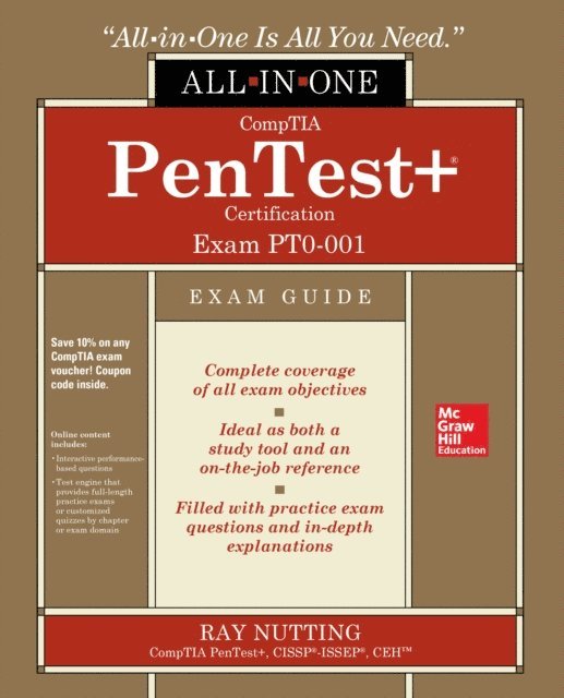 Raymond Nutting - CompTIA PenTest+ Certification All-in-One Exam Guide (Exam PT0-001), E-bok. Tillgänglighet: Lägg i varukorg