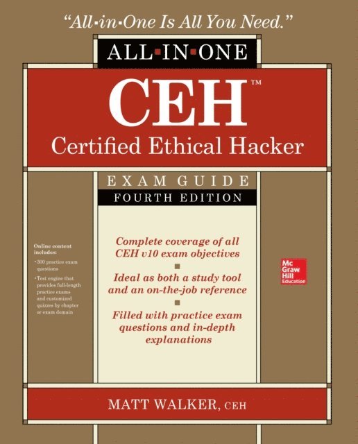Matt Walker - CEH Certified Ethical Hacker All-in-One Exam Guide, Fourth Edition, E-bok. Tillgänglighet: Lägg i varukorg
