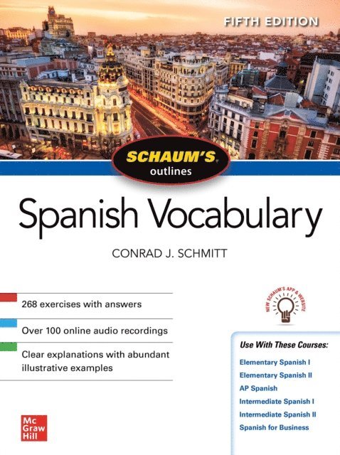 Conrad J. Schmitt - Schaum's Outline of Spanish Vocabulary, Fifth Edition, E-bok