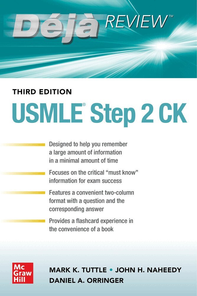 Mark Tuttle, John Naheedy, Daniel Orringer - Deja Review: USMLE Step 2 CK, Third Edition, Häftad. Tillgänglighet: Lägg i varukorg