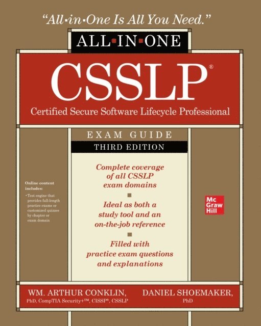 Daniel Paul Shoemaker, Wm. Arthur Conklin - CSSLP Certified Secure Software Lifecycle Professional All-in-One Exam Guide, Third Edition, E-bok