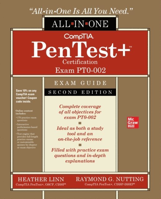 Raymond Nutting, Heather Linn - CompTIA PenTest+ Certification All-in-One Exam Guide, Second Edition (Exam PT0-002), E-bok. Tillgänglighet: Lägg i varukorg
