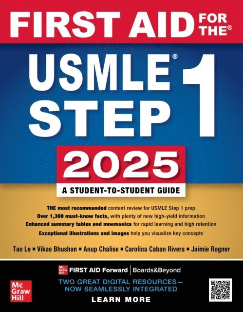 Panagiotis Kaparaliotis, Anup Chalise, Connie Qiu, Vikas Bhushan, Tao Le - First Aid for the USMLE Step 1 2025, E-bok