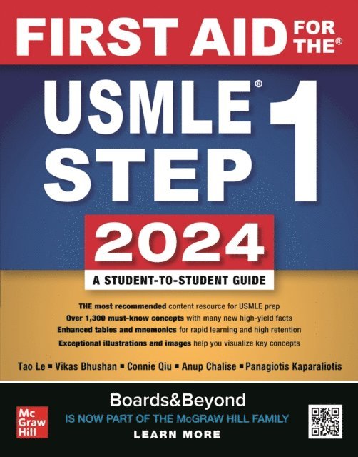 Panagiotis Kaparaliotis, Anup Chalise, Connie Qiu, Vikas Bhushan, Tao Le - First Aid for the USMLE Step 1 2024, E-bok