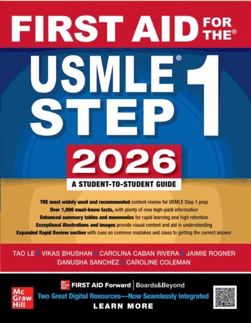 Vikas Bhushan, Tao Le - First Aid for the USMLE Step 1 2026, E-bok