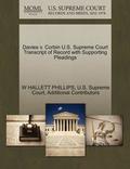 Davies V. Corbin U.S. Supreme Court Transcript of Record with Supporting Pleadings