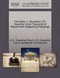 Farrington V. Saunders U.S. Supreme Court Transcript of Record with Supporting Pleadings