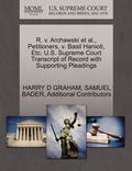 R. V. Archawski et al., Petitioners, V. Basil Hanioti, Etc. U.S. Supreme Court Transcript of Record with Supporting Pleadings