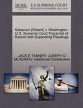 Satiacum (Robert) V. Washington. U.S. Supreme Court Transcript of Record with Supporting Pleadings