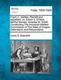 Frank C. Stettler, Plaintiff and Appellant, vs. Edwin V. O'Hara, Bertha Moores, Amedee M. Smith, Constituting the Industrial Welfare Commission of the State of Oregon, Defendants and Respondents