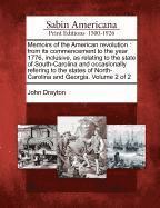 John Drayton - Memoirs of the American Revolution, Häftad