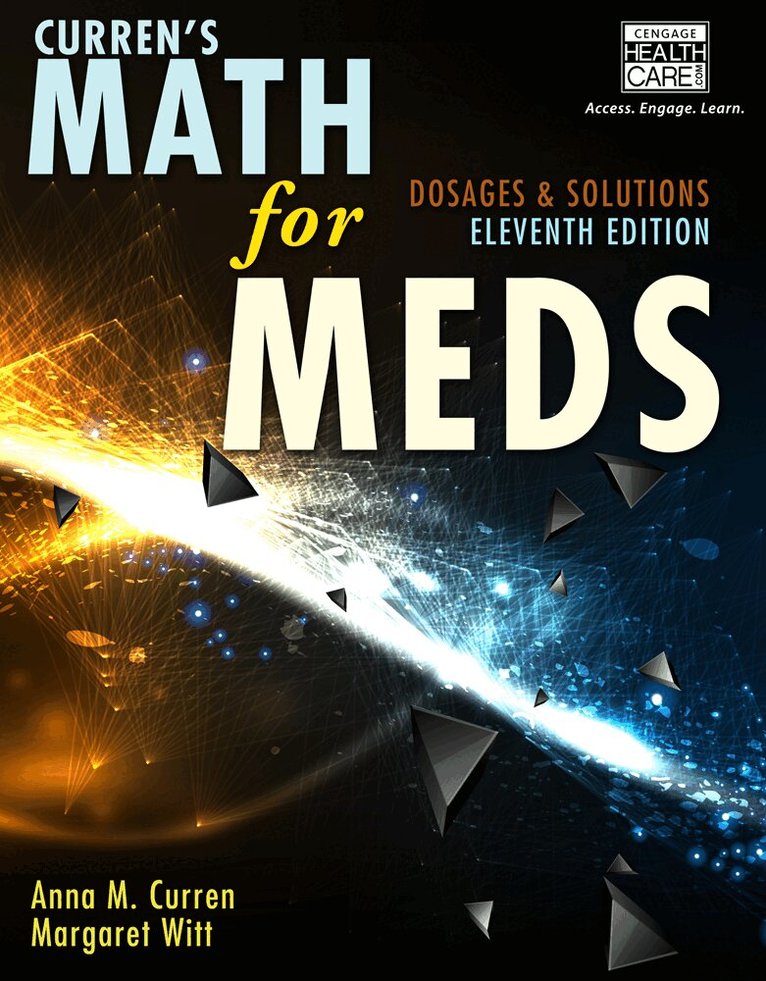 Anna Curren, Margaret Witt - Curren's Math for Meds, Häftad. Tillgänglighet: Lägg i varukorg