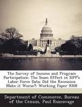 The Survey of Income and Program Participation
