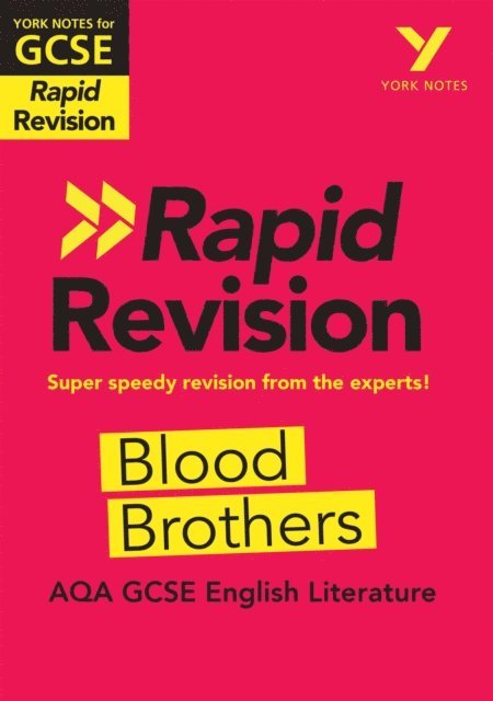 Emma Slater - York Notes RAPID AQA GCSE Rapid Revision Blood Brothers (eBook) - for 2026, 2027 exams, E-bok