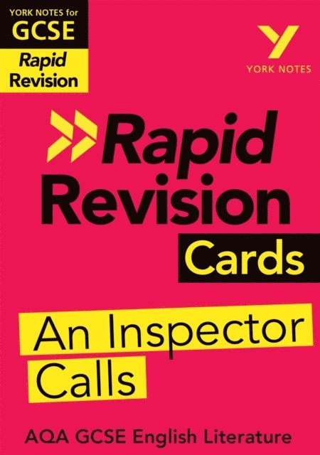 Peter Morrisson - York Notes RAPID AQA GCSE (Revision Cards) An Inspector Calls (eBook) - for 2026, 2027 exams, E-bok