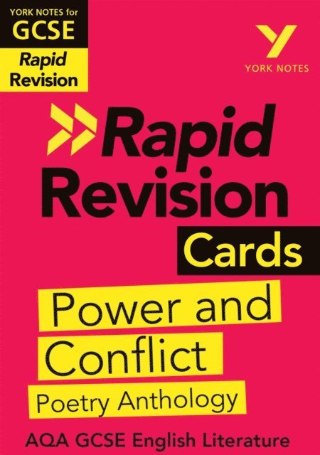 Laura Burden - York Notes RAPID AQA GCSE (Revision Cards) Power and Conflict AQA Poetry Anthology (eBook) - for 2026, 2027 exams, E-bok
